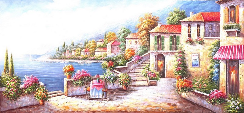 Tranh dán tường phong cảnh biển T321-018